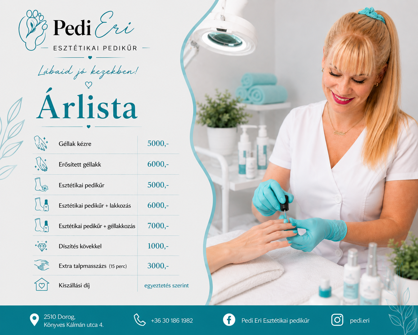 Pedi Eri árlista arculati minta